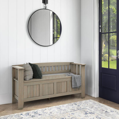 Distressed Grey | Acadian Entryway Bench