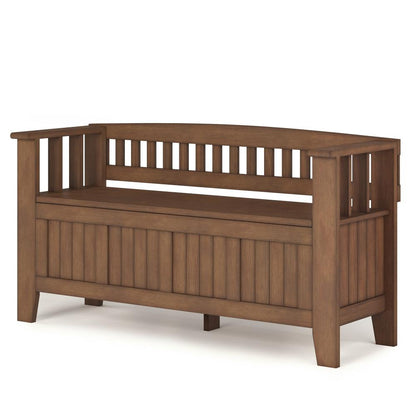 Rustic Natural Aged Brown | Acadian Entryway Bench