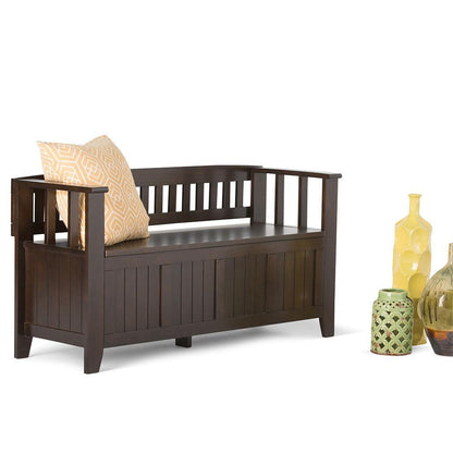 Brunette Brown | Acadian Entryway Bench