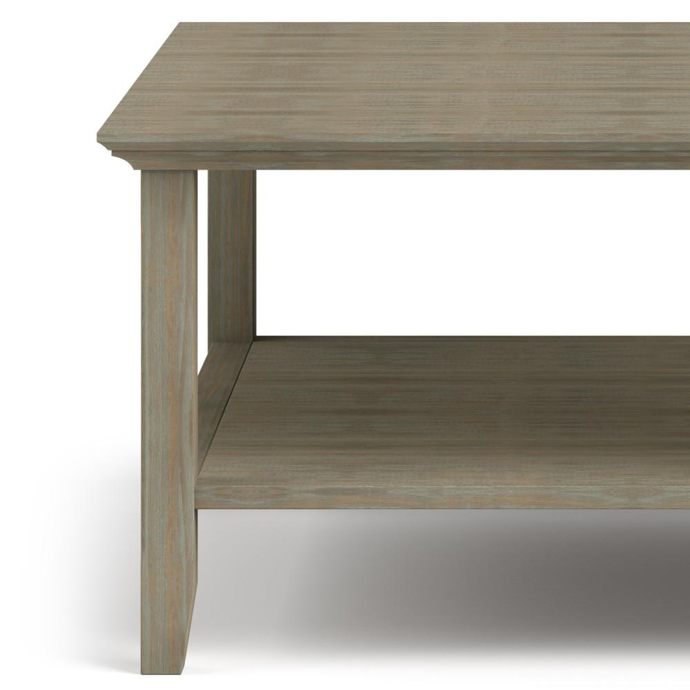 Distressed Grey | Acadian Square Coffee Table