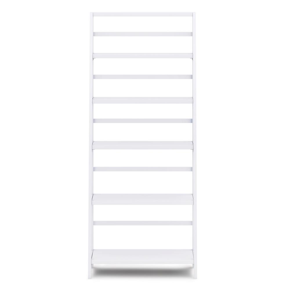 White | Acadian 72 x 30 inch Bookcase