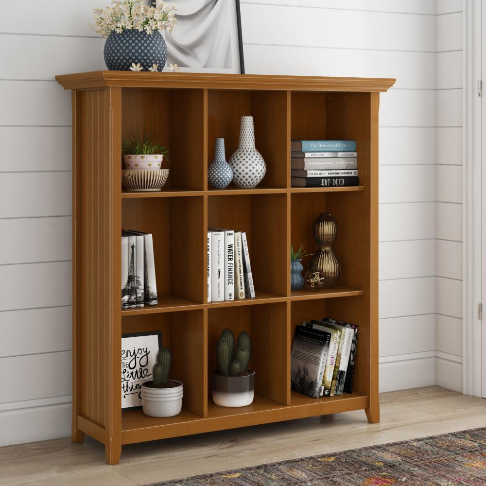 Light Golden Brown | Acadian Nine Cube Bookcase & Storage Unit