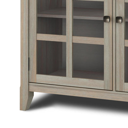 Distressed Grey | Acadian Wide Storage Cabinet