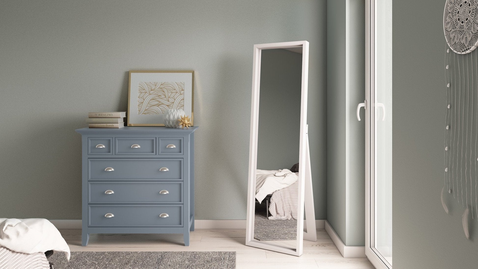 Storm Grey | Acadian Bedroom Chest of Drawers