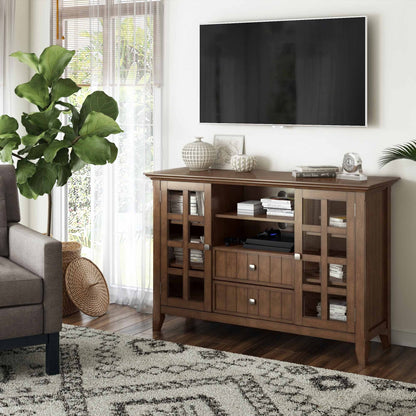 Rustic Natural Aged Brown | Acadian Tall TV Stand