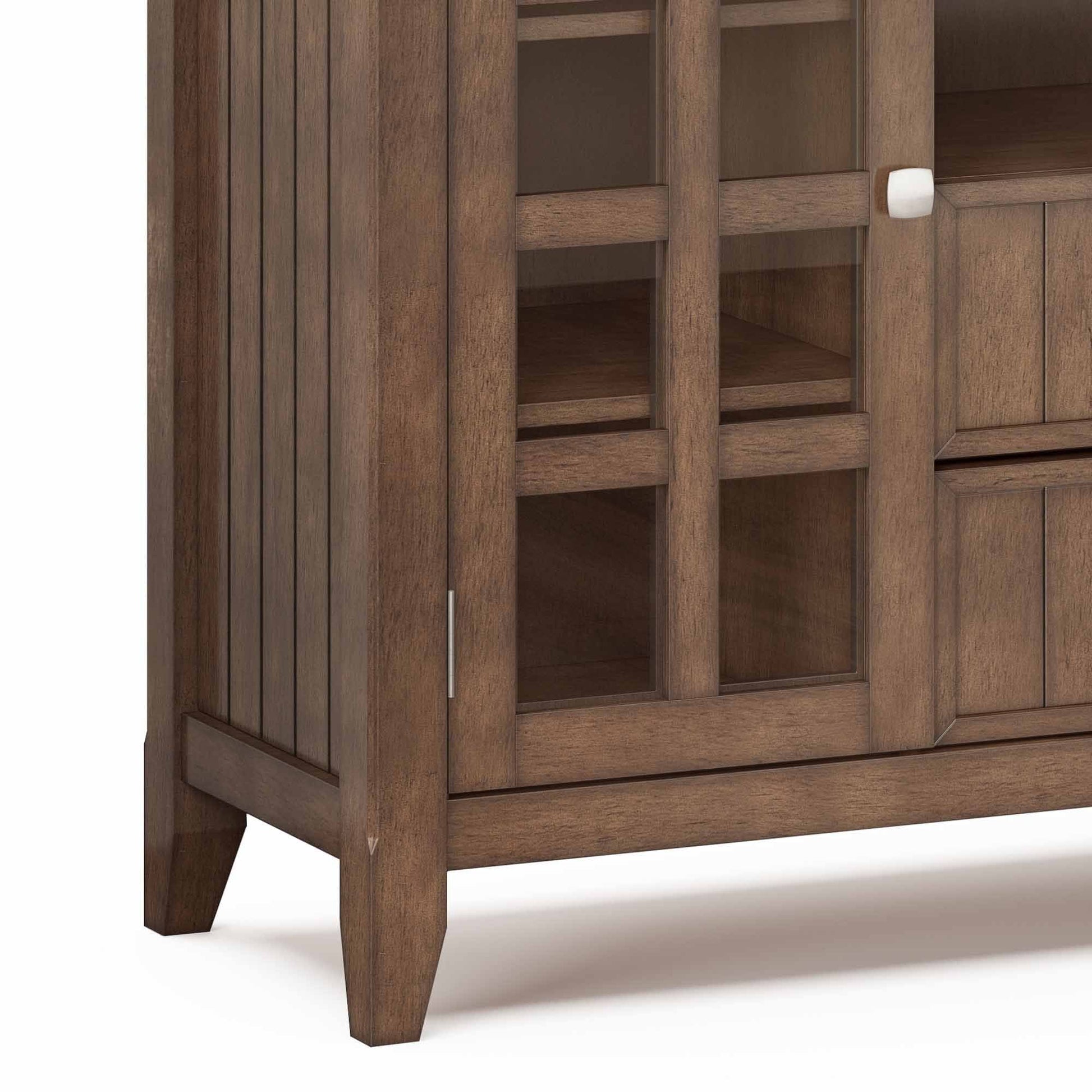 Rustic Natural Aged Brown | Acadian Tall TV Stand