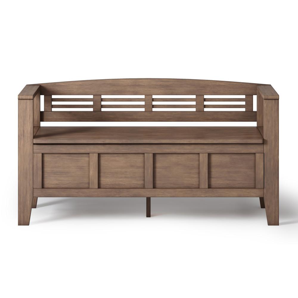 Rustic Natural Aged Brown | Adams Entryway Bench