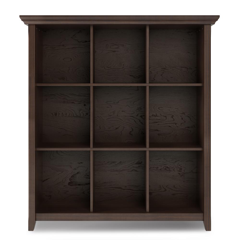 Warm Walnut Brown | Acadian Nine Cube Bookcase & Storage Unit