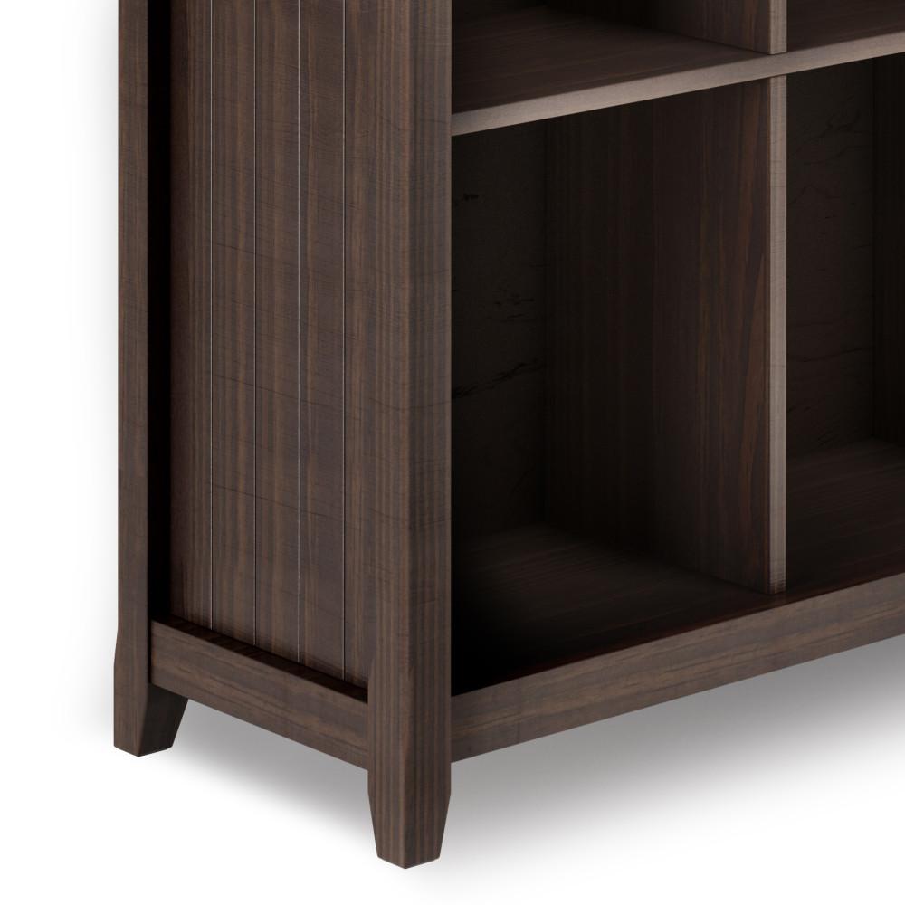 Warm Walnut Brown | Acadian Nine Cube Bookcase & Storage Unit