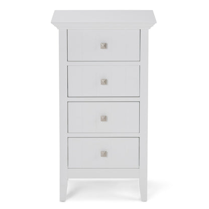 Pure White | Acadian Four Drawer Floor Cabinet