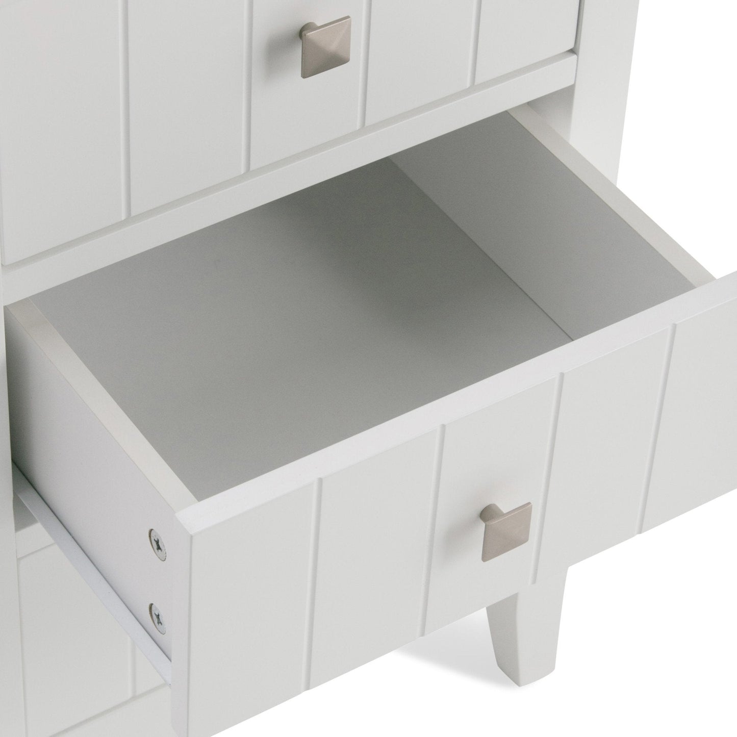 Pure White | Acadian Four Drawer Floor Cabinet