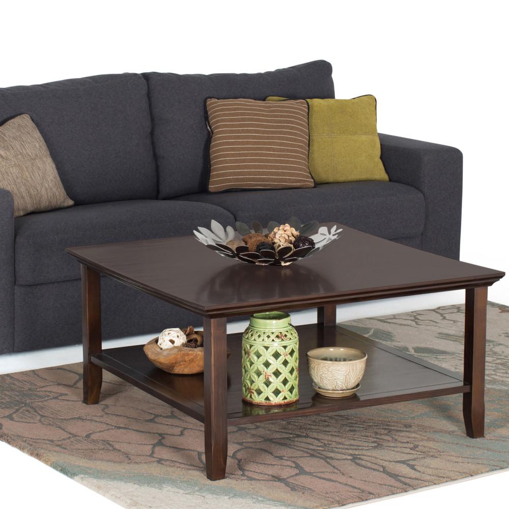 Brunette Brown | Acadian Square Coffee Table