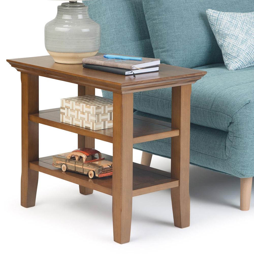 Light Golden Brown | Acadian Narrow Side Table