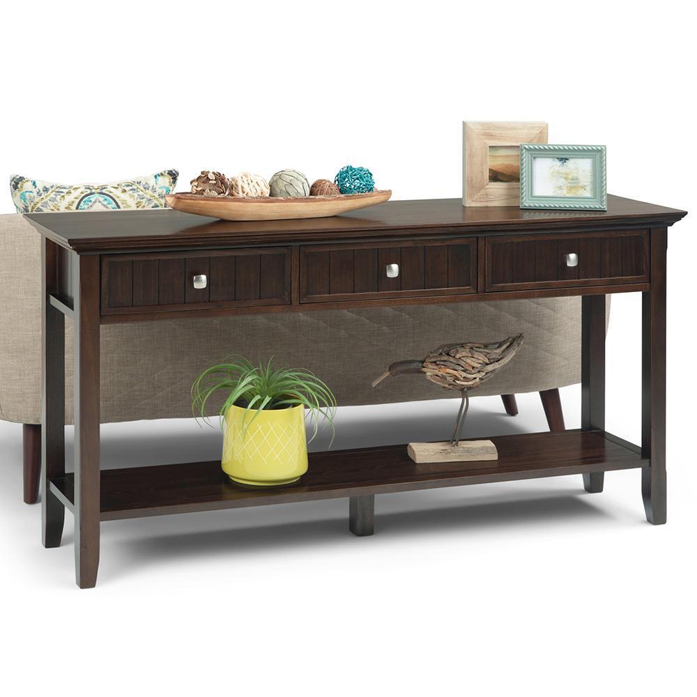 Brunette Brown | Acadian Wide Console Sofa Table