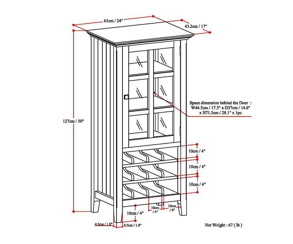 Brunette Brown | Acadian High Storage Wine Rack