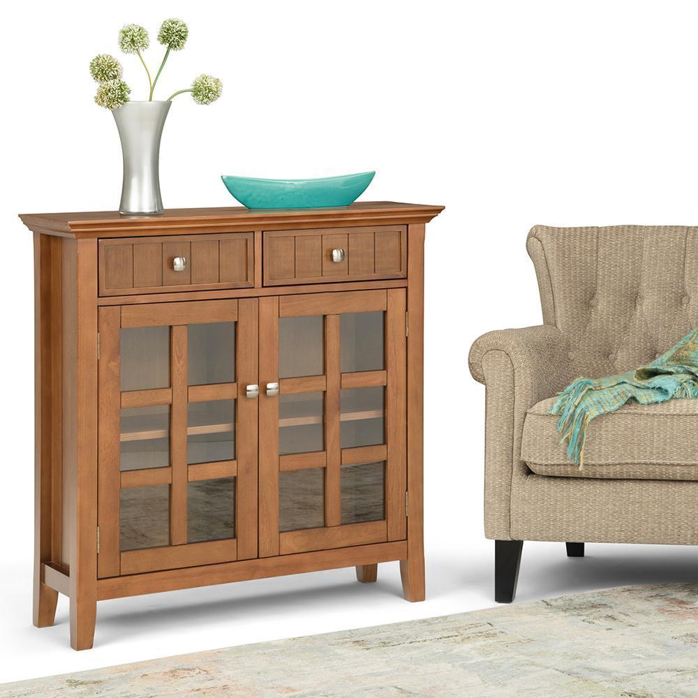 Light Golden Brown | Acadian Entryway Storage Cabinet