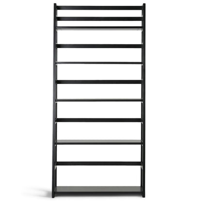 Black | Acadian Ladder Shelf Bookcase