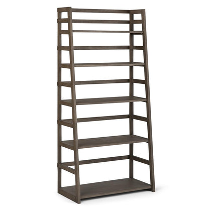 Farmhouse Grey | Acadian Ladder Shelf Bookcase