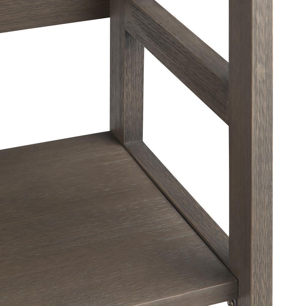 Farmhouse Grey | Acadian Ladder Shelf Bookcase