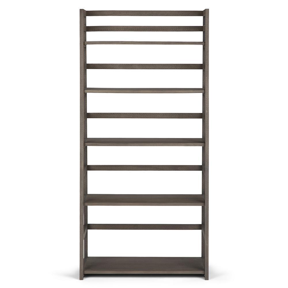 Farmhouse Grey | Acadian Ladder Shelf Bookcase