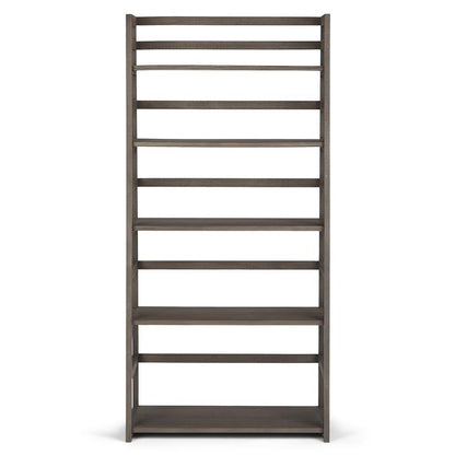 Farmhouse Grey | Acadian Ladder Shelf Bookcase