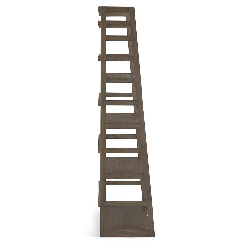 Farmhouse Grey | Acadian Ladder Shelf Bookcase