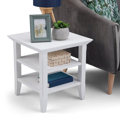 White | Acadian End Side Table