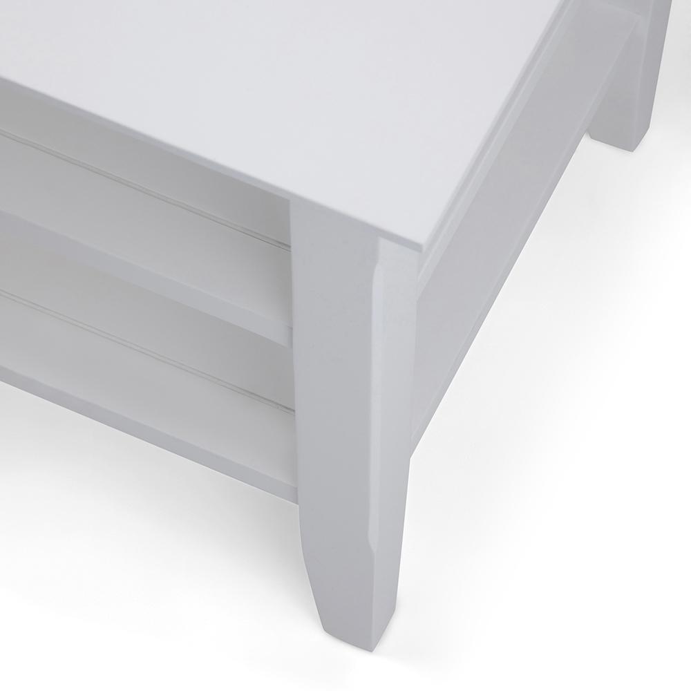 White | Acadian End Side Table