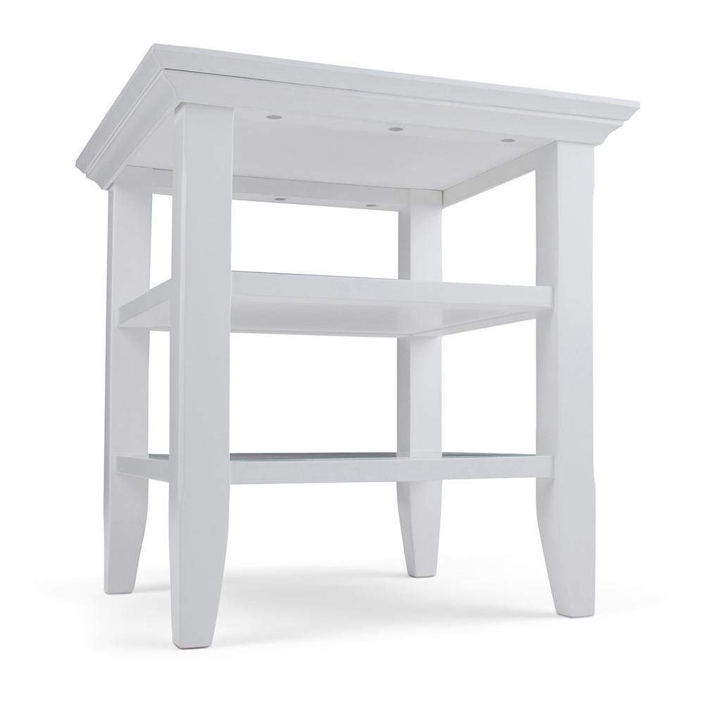 White | Acadian End Side Table