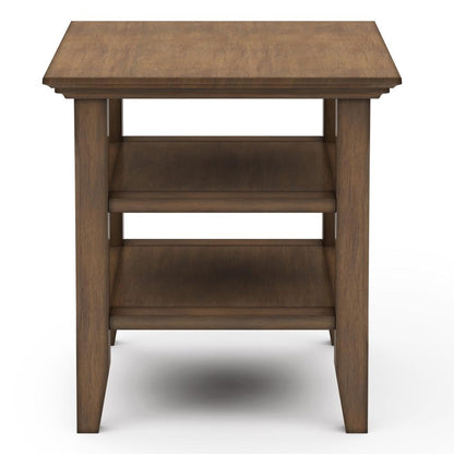 Rustic Natural Aged Brown | Acadian End Side Table