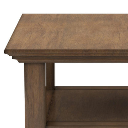 Rustic Natural Aged Brown | Acadian End Side Table