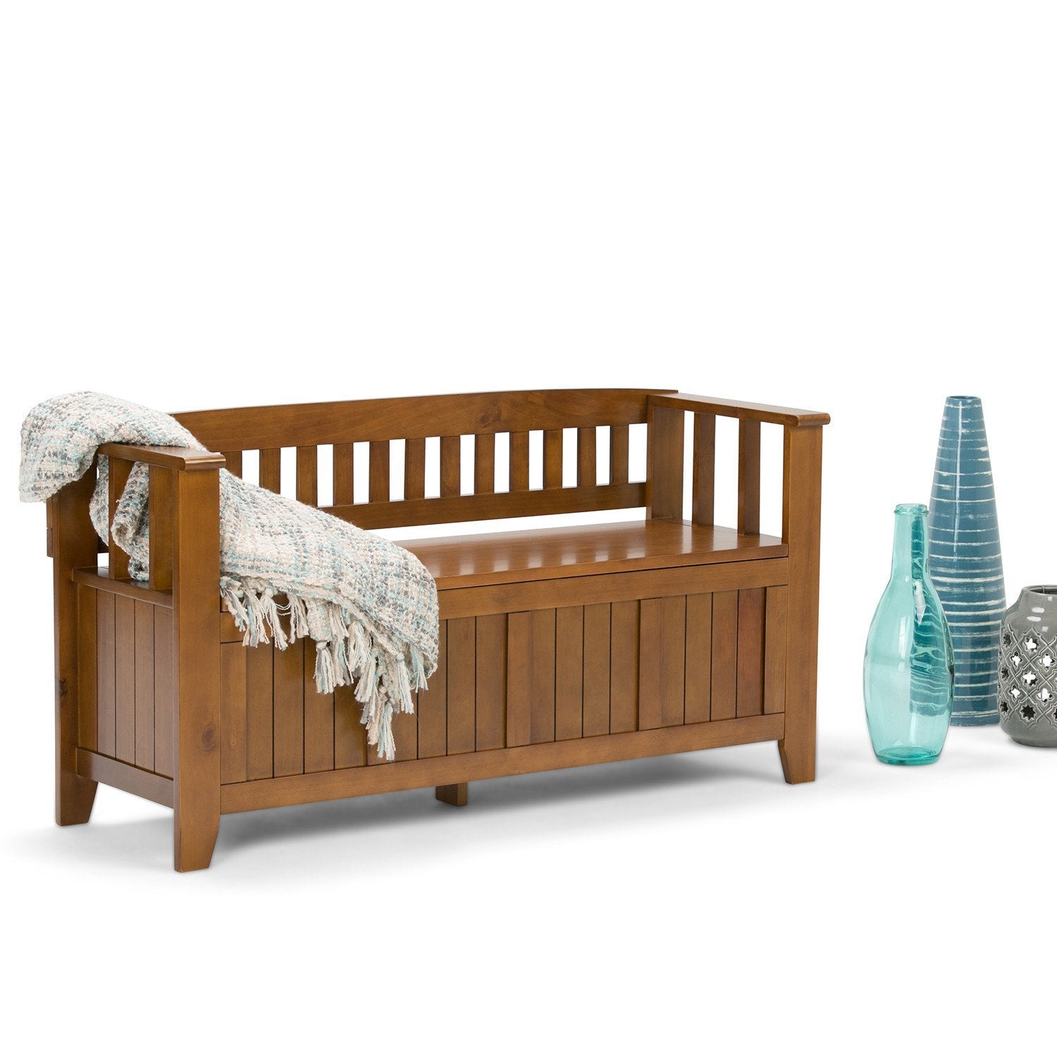 Light Avalon Brown | Acadian Entryway Bench